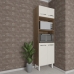 Armário Torre Quente Paneleiro de Cozinha 4 Portas e 2 Nichos para Forno e Microondas Luna Savana e Off White