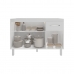 Balcão Armário Gabinete Para Pia de Cozinha 118 cm Aline 3 Portas e 1 Gaveta Branco