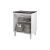 Balcão Armário de Cozinha Fran Para Fogão Cooktop 4 Bocas Mobília Decor Branco