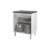 Balcão Armário de Cozinha Para Fogão Cooktop 5 Bocas Fran Mobília Decor Branco