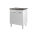 Balcão Armário de Cozinha Para Fogão Cooktop 5 Bocas Fran Mobília Decor Branco