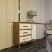 C&ocirc;moda Sapateira 3 Gavetas Maya com Puxadores e P&eacute;s Retro Design Moderno Quarto Savana Mob&iacute;lia Decor