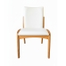 Kit 2 Cadeira Aura Estofada Estrutura Em Madeira Maciça Courino Branco Conforto Para Sala De Jantar Mobília Decor