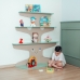 Prateleira Infantil &Aacute;rvore Design Decor Criativo Organiza&ccedil;&atilde;o Quartinho Menina Menino Parede Estilo Natureza