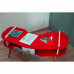 Mesa Avi&atilde;o Vermelho com H&eacute;lice e P&eacute;s Palito Design Criativo Mesa Desenho Quarto Menina Menino Infantil Mob&iacute;lia Decor