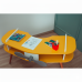 Mesa Avião Amarelo com Hélice e Pés Palito Design Criativo Mesa Desenho Quarto Menina Menino Infantil Mobília Decor