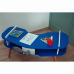 Mesa Avi&atilde;o Azul com H&eacute;lice e P&eacute;s Palito Design Criativo Mesa Desenho Quarto Menina Menino Infantil Mob&iacute;lia Decor