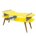 Mesa Avi&atilde;o Amarelo com Cadeira e H&eacute;lice e P&eacute;s Palito Design Criativo Mesa Desenho Quarto Menina Menino Infantil Decor