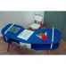 Mesa Avi&atilde;o Azul com Cadeira e H&eacute;lice e P&eacute;s Palito Design Criativo Mesa Desenho Quarto Menina Menino Infantil Decor