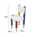 Cadeira Infantil L&aacute;pis Coloridos Assento e Encosto Brancos P&eacute;s Tem&aacute;ticos Quarto Menina Menino Mob&iacute;lia Decor