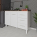 Balc&atilde;o Arm&aacute;rio Gabinete Para Pia de Cozinha 118 cm Bruna 2 Portas e 3 Gaveta Branco