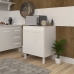 Balcão Multiuso Armário Para Cozinha Microondas Forno Jane Mobília Decor Branco