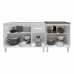 Arm&aacute;rio Cozinha Gabinete Pia de 120 cm Aline e Balc&atilde;o Fran para Cooktop 4 Bocas Branco