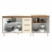 Arm&aacute;rio Cozinha Gabinete Pia de 120 cm Bruna e Balc&atilde;o Jane para Forno El&eacute;trico ou Microondas Savana Off White