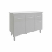 Balc&atilde;o Gabinete Para Pia 118 cm Cozinha Aline Branco com Tampo Tamp&atilde;o 120 cm Branco
