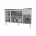 Balc&atilde;o Cozinha Arm&aacute;rio Gabinete Camila Branco Com Tampo Tamp&atilde;o 140 cm Mob&iacute;lia Decor Savana