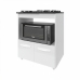 Balc&atilde;o Arm&aacute;rio para Fog&atilde;o Cooktop 5 Bocas e Forno El&eacute;trico Cozinha Evelyn Mob&iacute;lia Decor Branco