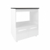 Balc&atilde;o Arm&aacute;rio para Fog&atilde;o Cooktop 5 Bocas e Forno El&eacute;trico Cozinha Evelyn Mob&iacute;lia Decor Branco