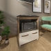 Balc&atilde;o Arm&aacute;rio para Fog&atilde;o Cooktop 5 Bocas e Forno El&eacute;trico Cozinha Evelyn Mob&iacute;lia Decor Savana Off White