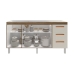 Balc&atilde;o Cozinha Arm&aacute;rio Gabinete para Pia 157 cm 3 Portas e 3 Gavetas Estela Savana Off White