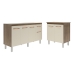 Balc&atilde;o Arm&aacute;rio Gabinete Para Pia 138 cm Camila e Balc&atilde;o Para Microondas ou Forno El&eacute;trico Jane Savana Off White