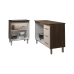 Balc&atilde;o Para Cooktop 4 Bocas Fran e Arm&aacute;rio Bruna 118 cm Cozinha Gabinete Savana Off White com Tampo Tamp&atilde;o Savana