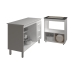 Balc&atilde;o Arm&aacute;rio Gabinete Bruna 118 cm com Tampo Tamp&atilde;o e Balc&atilde;o Evelyn para Cooktop 4 Bocas Branco