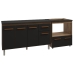 Arm&aacute;rio Gabinete Camila 138 cm com Tampo Tamp&atilde;o e Balc&atilde;o Evelyn Para cooktop 4 Bocas Savana e Preto