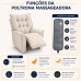 Poltrona Do Papai Massageadora Reclin&aacute;vel Estofada Conforto Azul Marinho