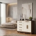 C&ocirc;moda Sapateira 5 Gavetas 2 Portas Multiuso M&oacute;vel Quarto Imbuia Champanhe