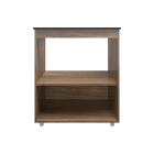 Balcão para Cooktop 5 Bocas Lívia com Nichos para Forno e Micro-ondas Savana Mobília Decor